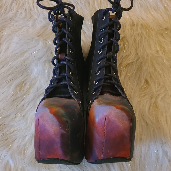 Jeffrey Campbell Blackmilk Cosmic Night Lita Heel-less Platform - Picture 6 of 8